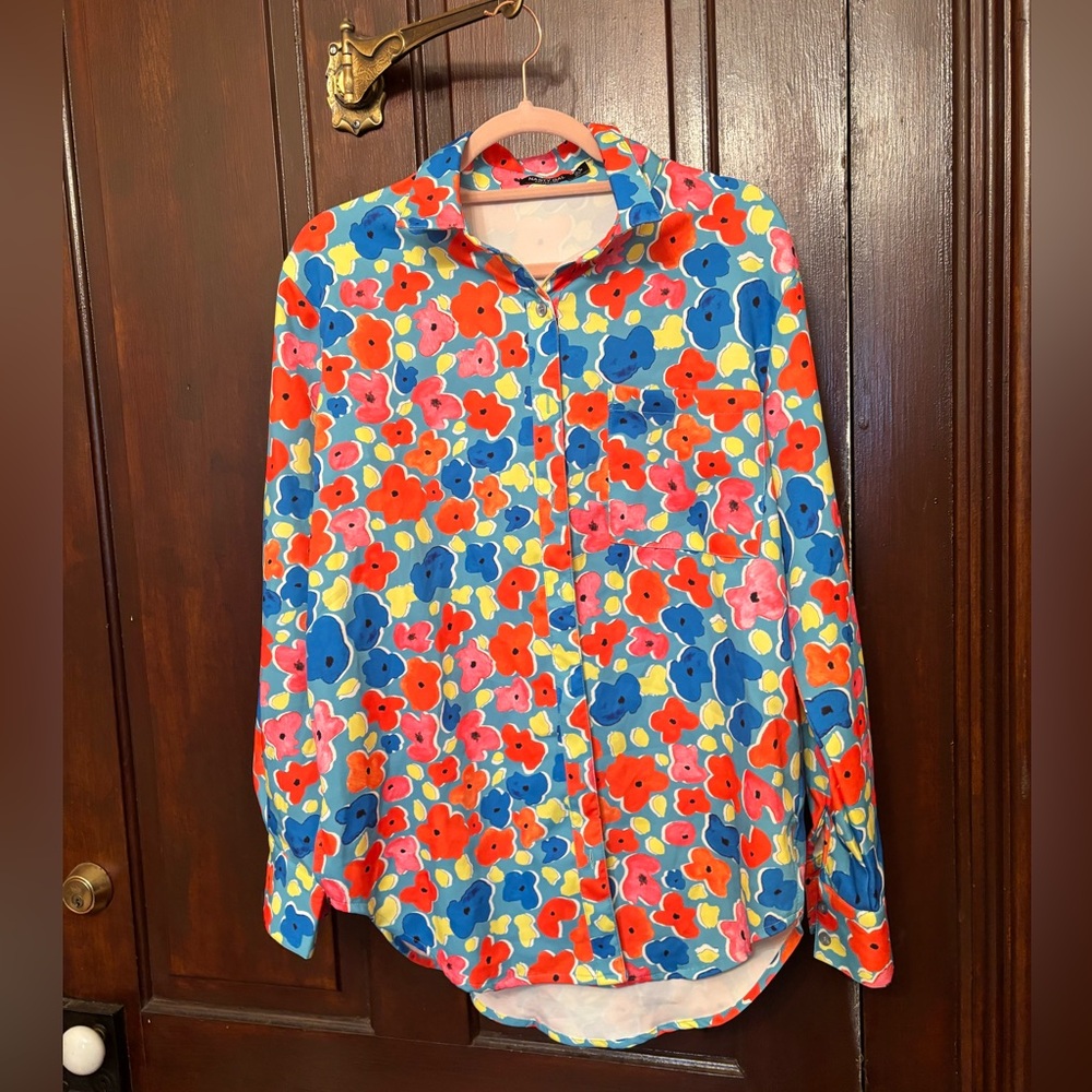 Nasty Gal Flower Button up
